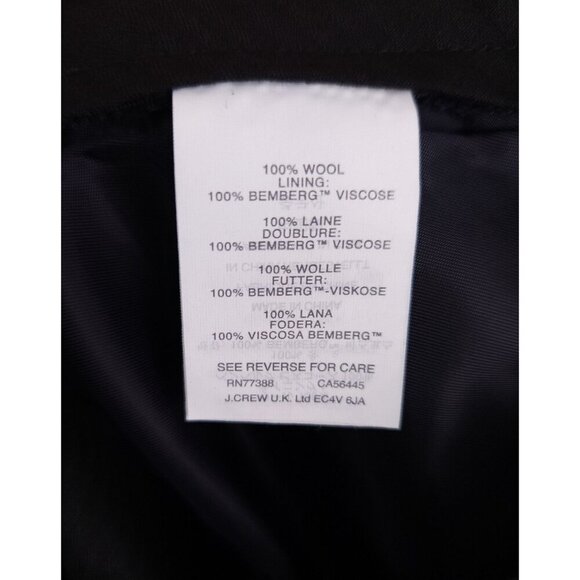 J. Crew Ludlow Slim Fit Traveler Suit Pant Size 28 S Mens Navy Italian Wool $250 - Picture 9 of 9